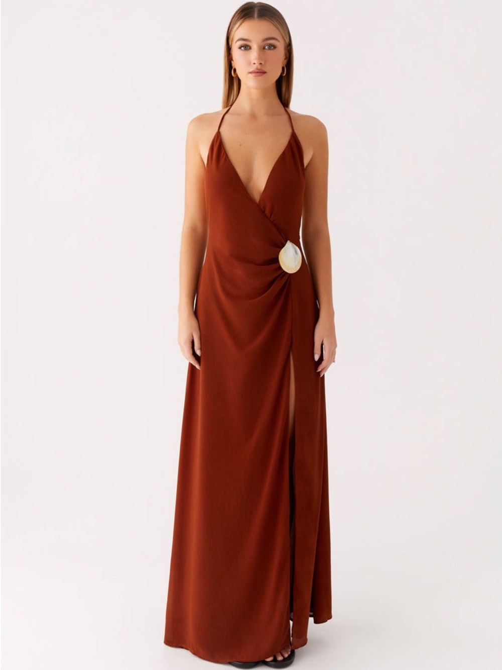 Peppermayo Marjoram Maxi Dress - Chocolate Size 6